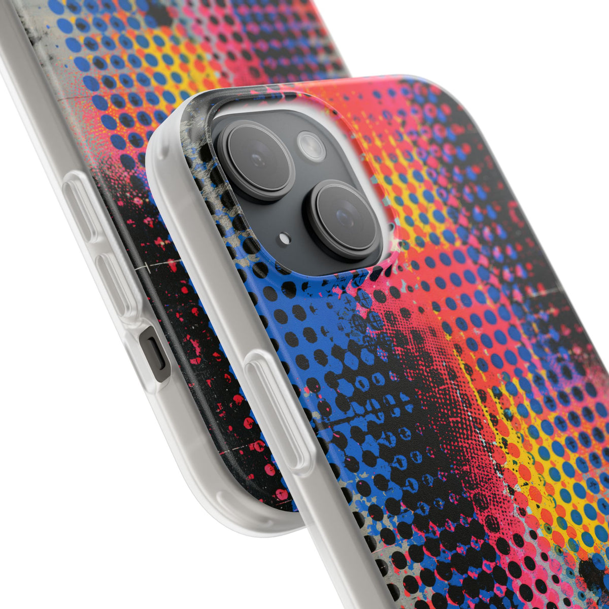 Chromatic Halftone Grid · Lite Phone Case for iPhone ·  Blue
