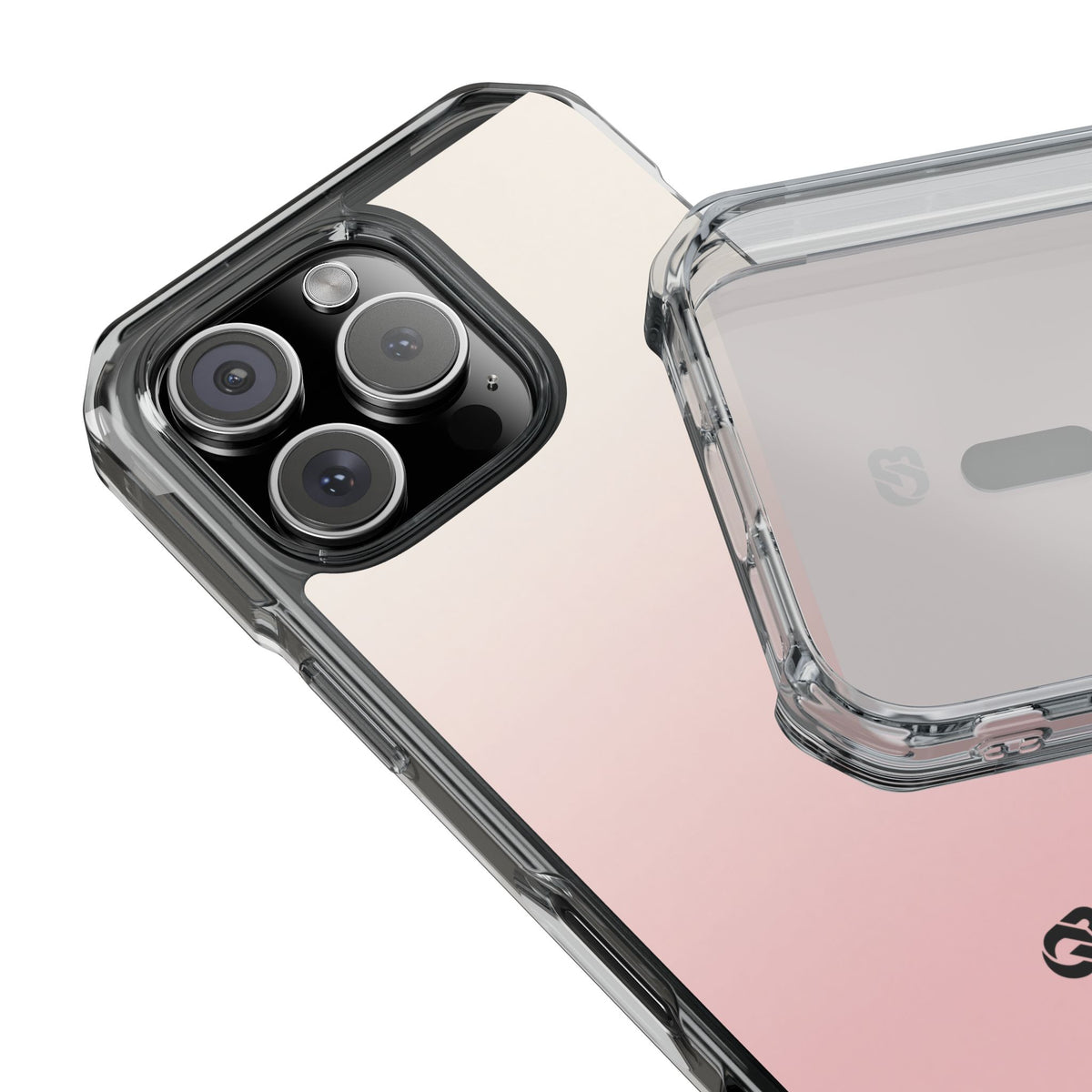 Blush Horizon · Clear Impact Magnetic Phone Case for iPhone ·  Pink