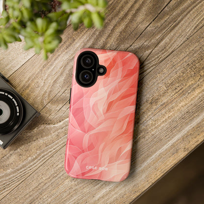 Peach Wave Drift iPhone 16 Case - Tough