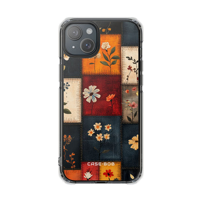 Patchwork Blooms iPhone 15 Plus Cover - Impact