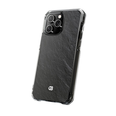 Obsidian Slate · Clear Impact Magnetic Phone Case for iPhone ·  Black