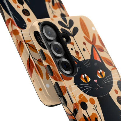 Black Cat Glow Samsung S25 Plus Case - Tough