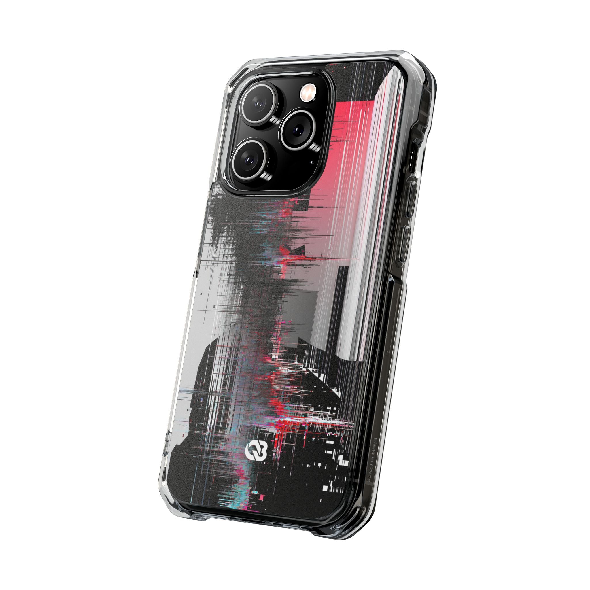 Black Impact MagSafe Phone Case for iPhone - Crimson Data Leak