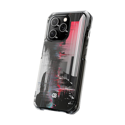 Black Impact MagSafe Phone Case for iPhone - Crimson Data Leak