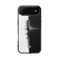 Black Impact MagSafe Phone Case for iPhone - Static Signal Split