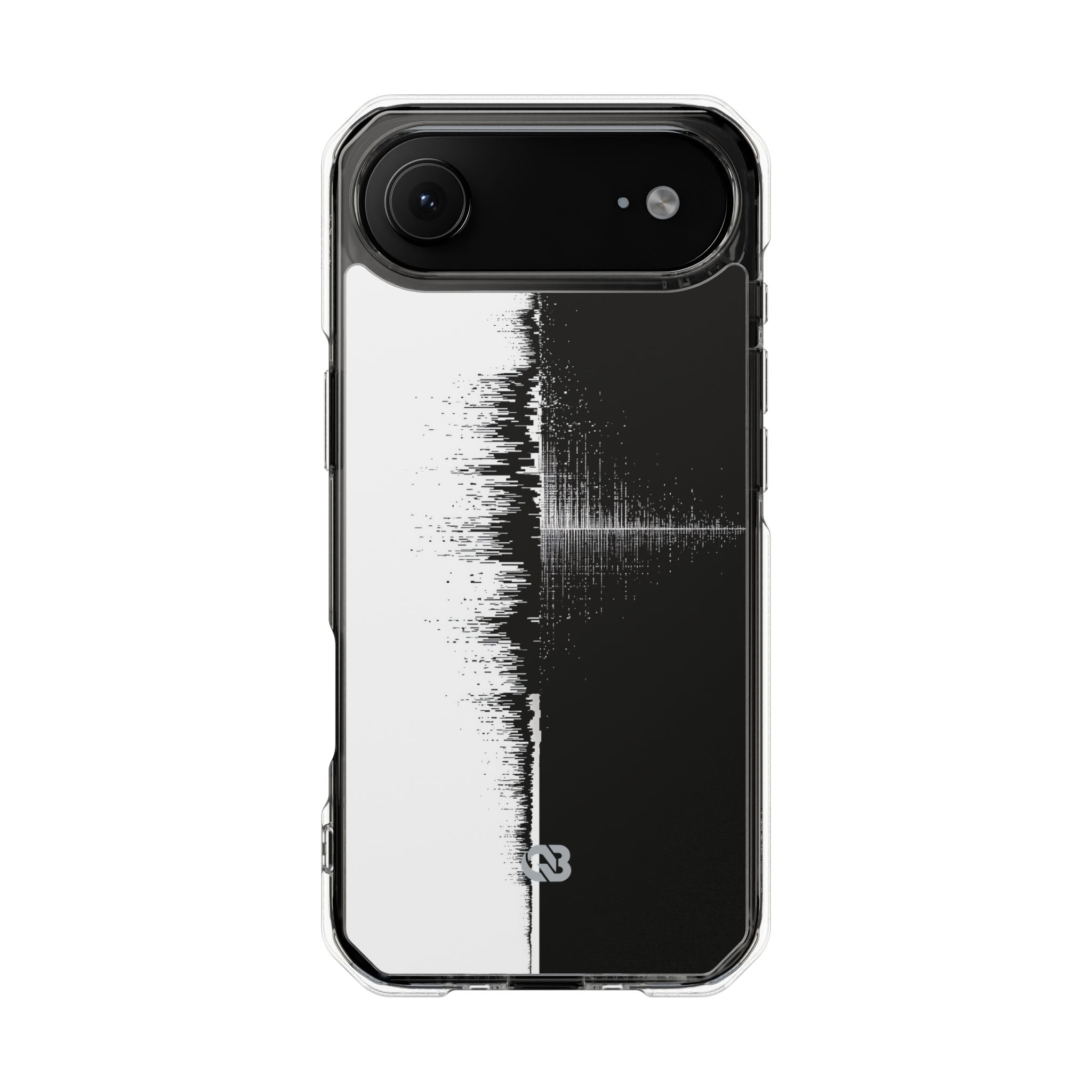 Black Impact MagSafe Phone Case for iPhone - Static Signal Split
