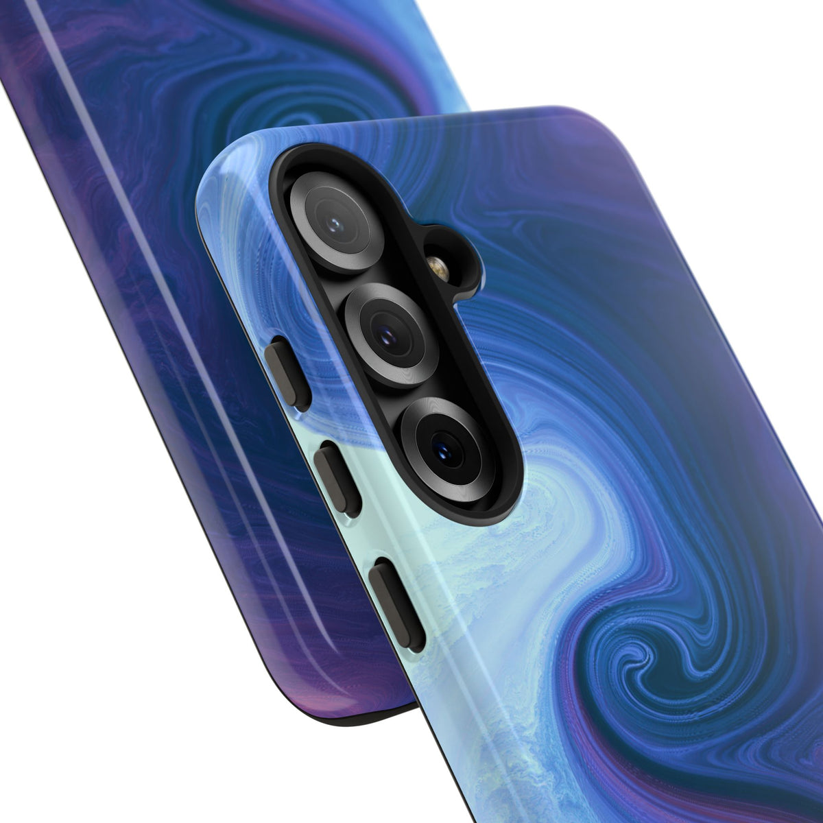 Azure Fluid Swirl · Tough Phone Case for Samsung · Blue