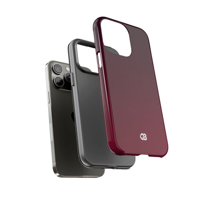 Red Tough Phone Case for iPhone - Deep Sangria Gradient