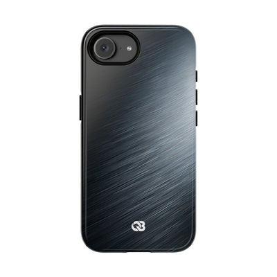 Brushed Obsidian Steel · Tough Phone Case for iPhone · Grey