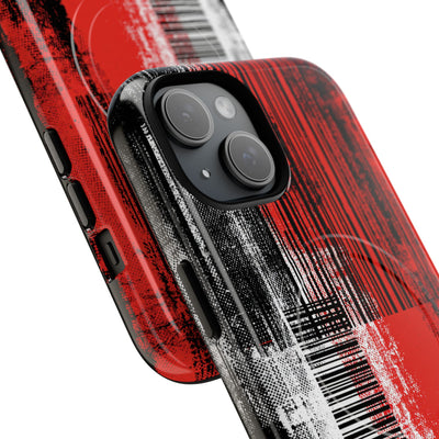 Distorted Barcode · Tough 2.0 Magnetic Phone Case for iPhone · Black