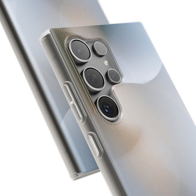 White Lite Phone Case for Samsung - Frosted Ribbed Sphere