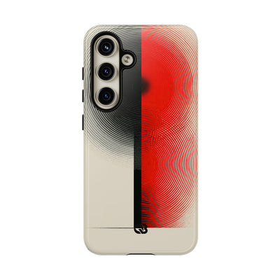 Red Tough Phone Case for Samsung - Split Signal Red
