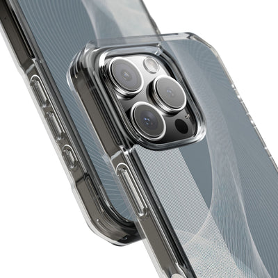 Grey Impact MagSafe Phone Case for iPhone - Slate Mesh Horizon