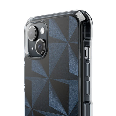 Blue Impact MagSafe Phone Case for iPhone - Indigo Basalt Facets