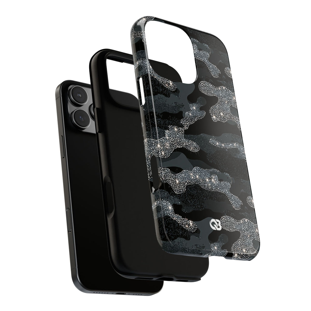 Glitter Shadow Camo · Tough Phone Case for iPhone · Black