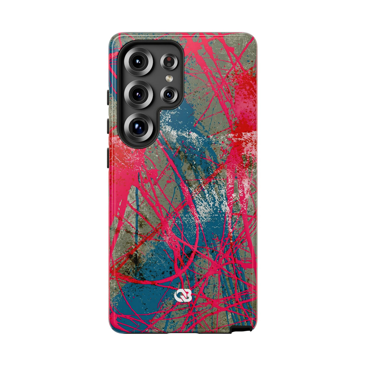 Neon Static Drip · Tough Phone Case for Samsung · Pink