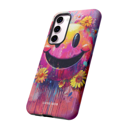 Smiley Bloom Samsung S23 Plus Case - Tough