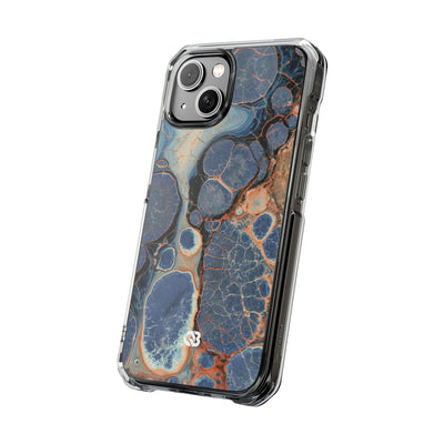 Astral Orb Resonance · Clear Impact Magnetic Phone Case for iPhone · Blue