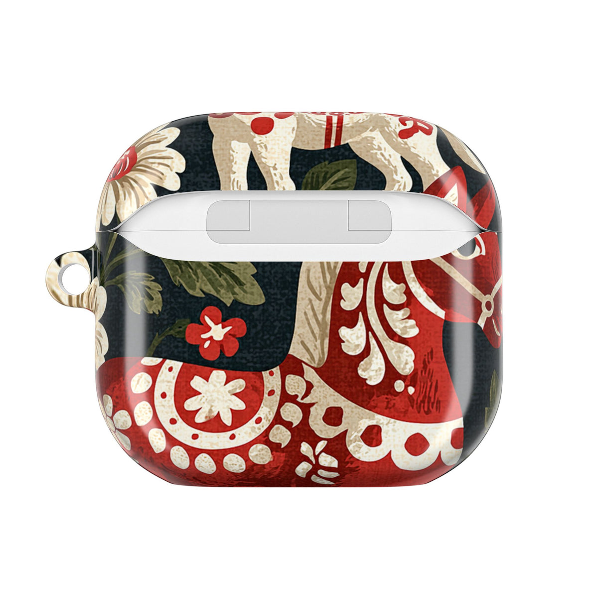 Nordic Dala Meadow · Hard Case for AirPods & AirPods Pro · Red