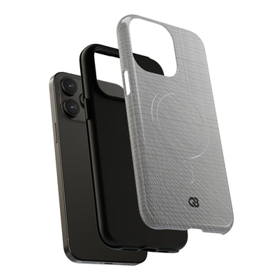 Grey Tough 2.0 Magsafe Phone Case for iPhone - Chrome Mesh Warp
