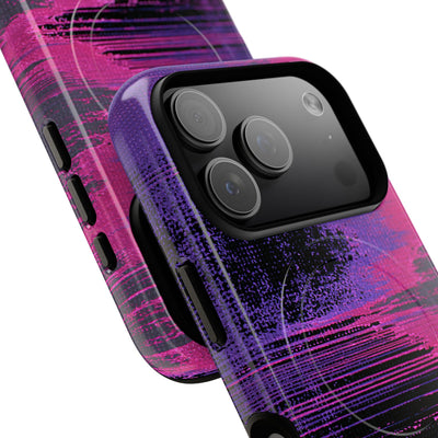 Neon Signal Shift · Tough 2.0 Magnetic Phone Case for iPhone · Purple