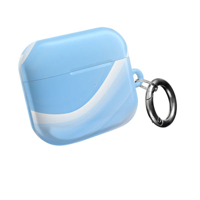 Glacial Contour Flow · Hard Case for AirPods & AirPods Pro · Blue