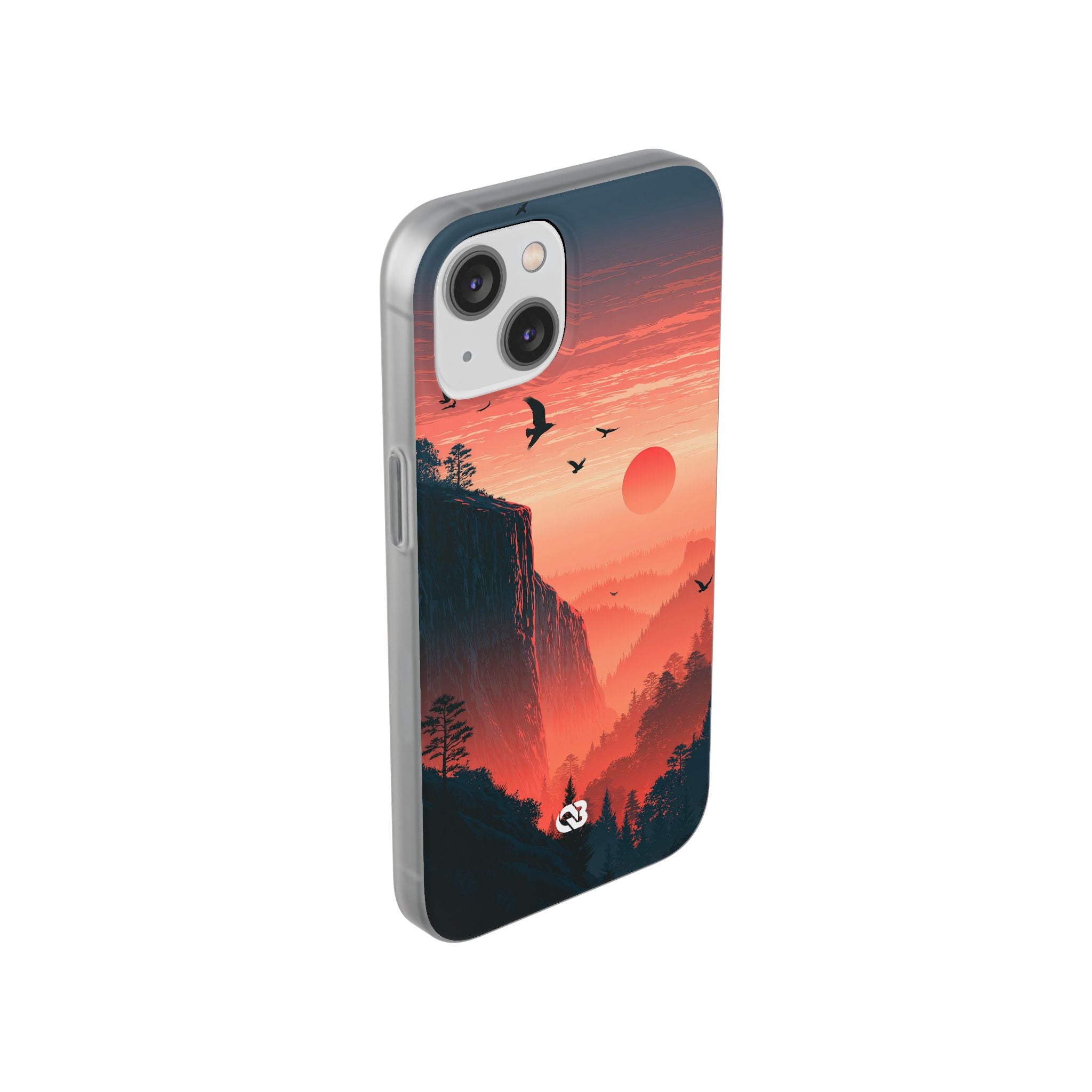 Orange Lite Phone Case for iPhone - Crimson Ridge Flight
