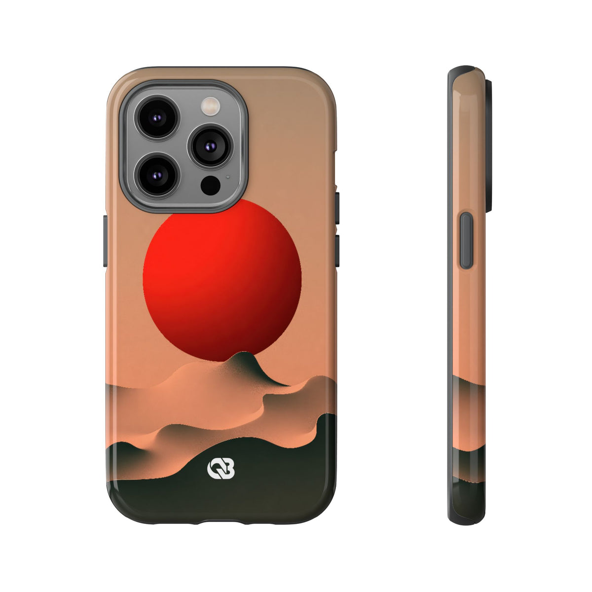 Crimson Sol Ridge · Tough Phone Case for iPhone · Red