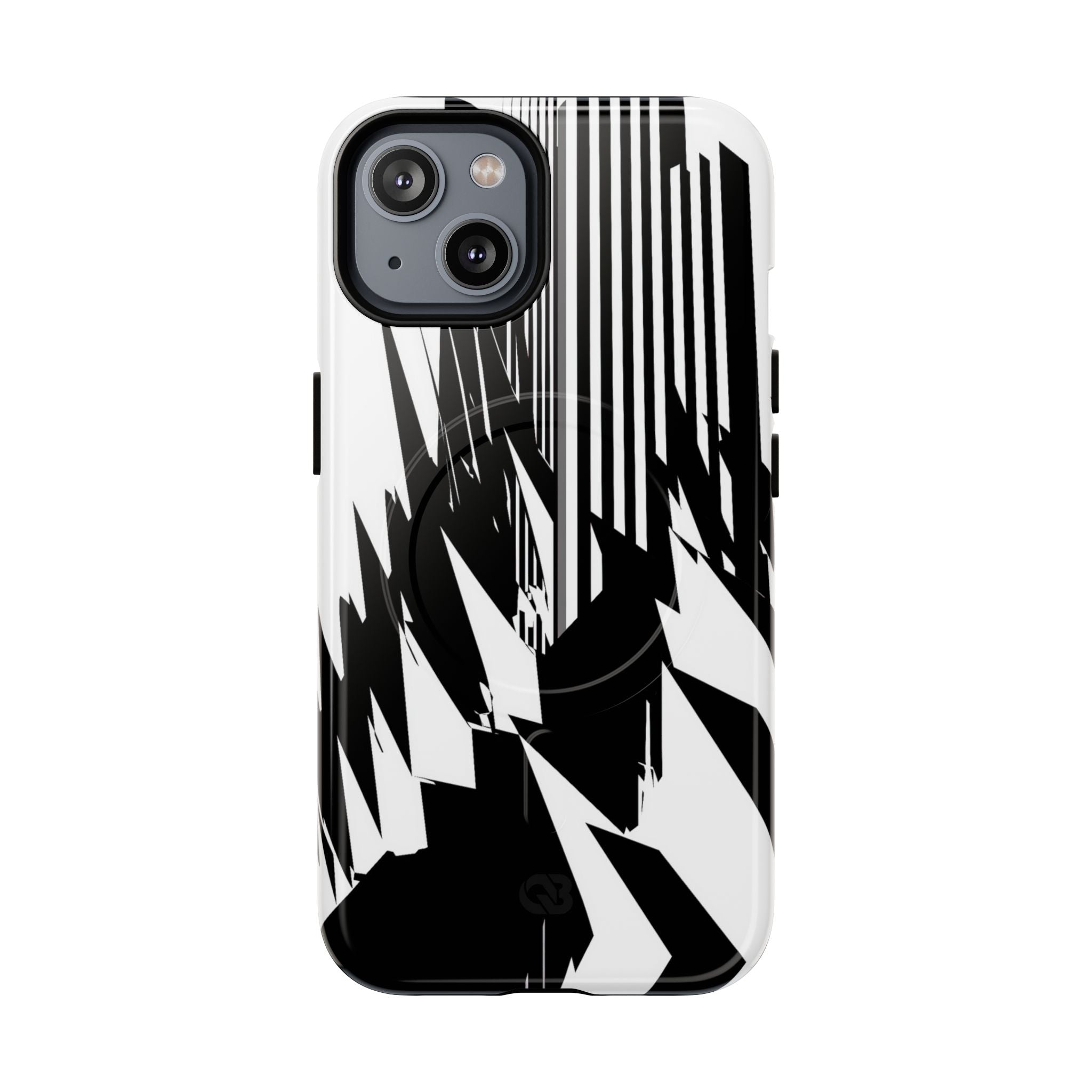 White Tough 2.0 Magsafe Phone Case for iPhone - Shattered Vector Spire