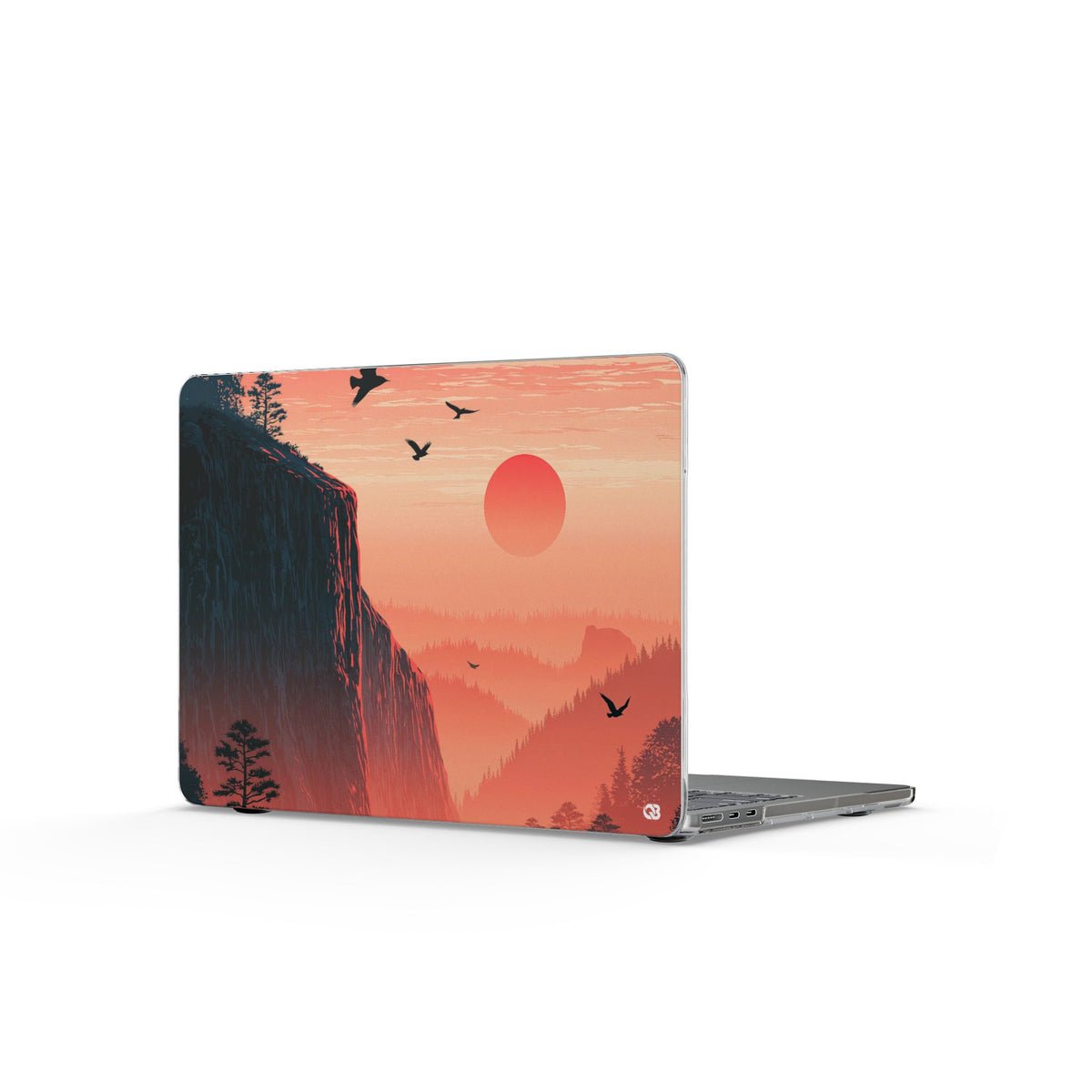 Canyon Dusk · Clear Hard Case for MacBook · Orange