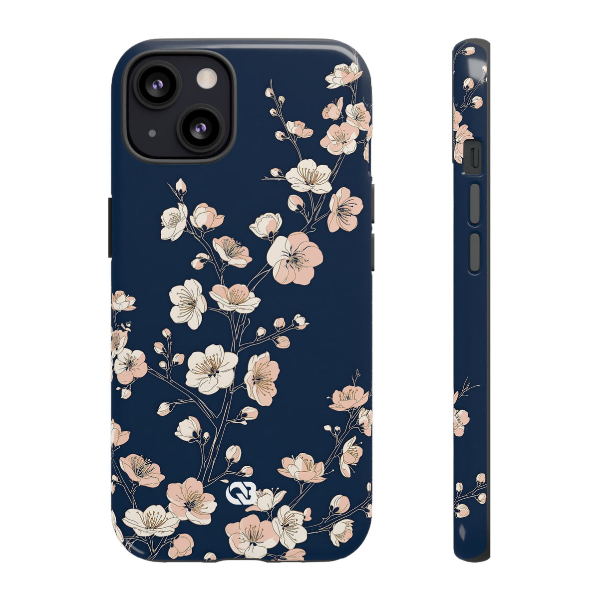 Midnight Plum Blossom · Tough Phone Case for iPhone · Blue