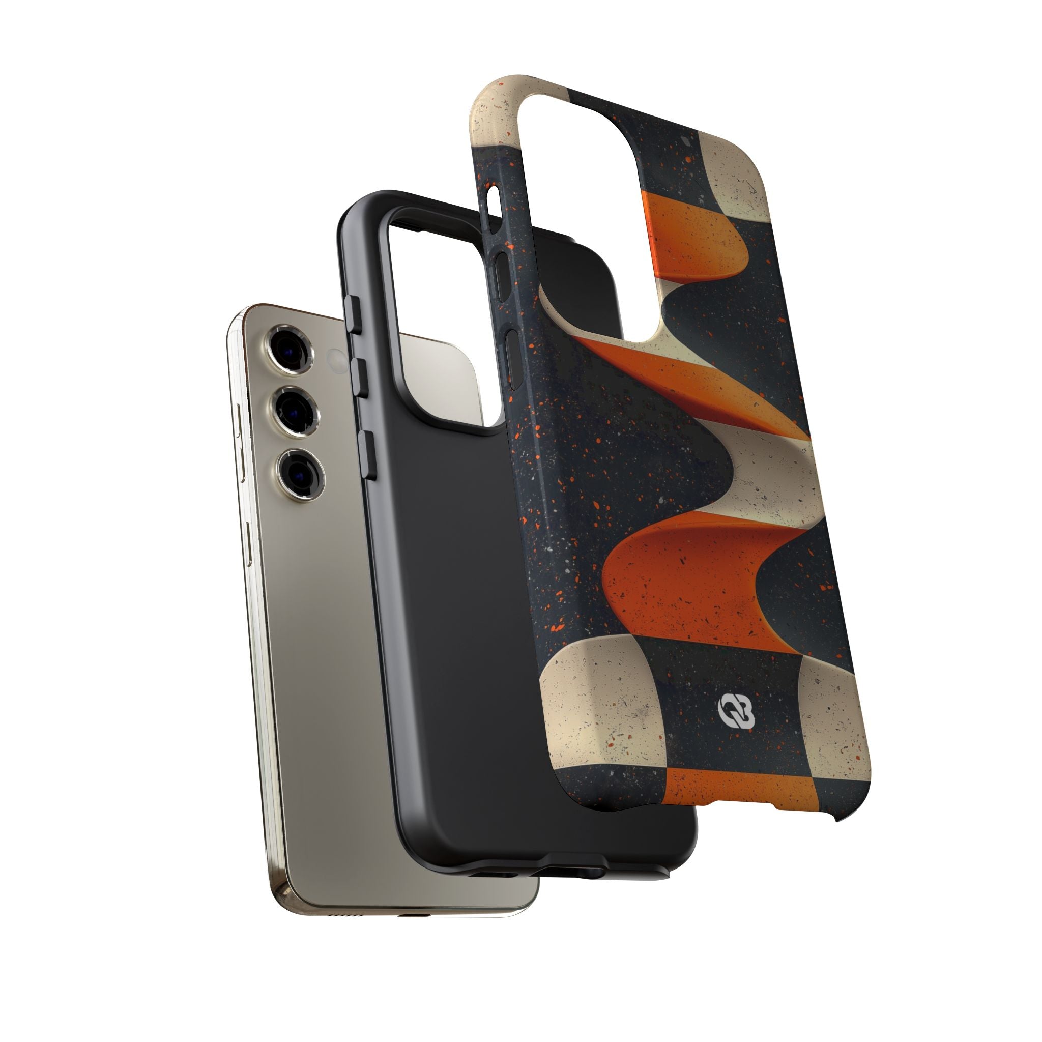 Orange Grit Twist · Tough Phone Case for Samsung