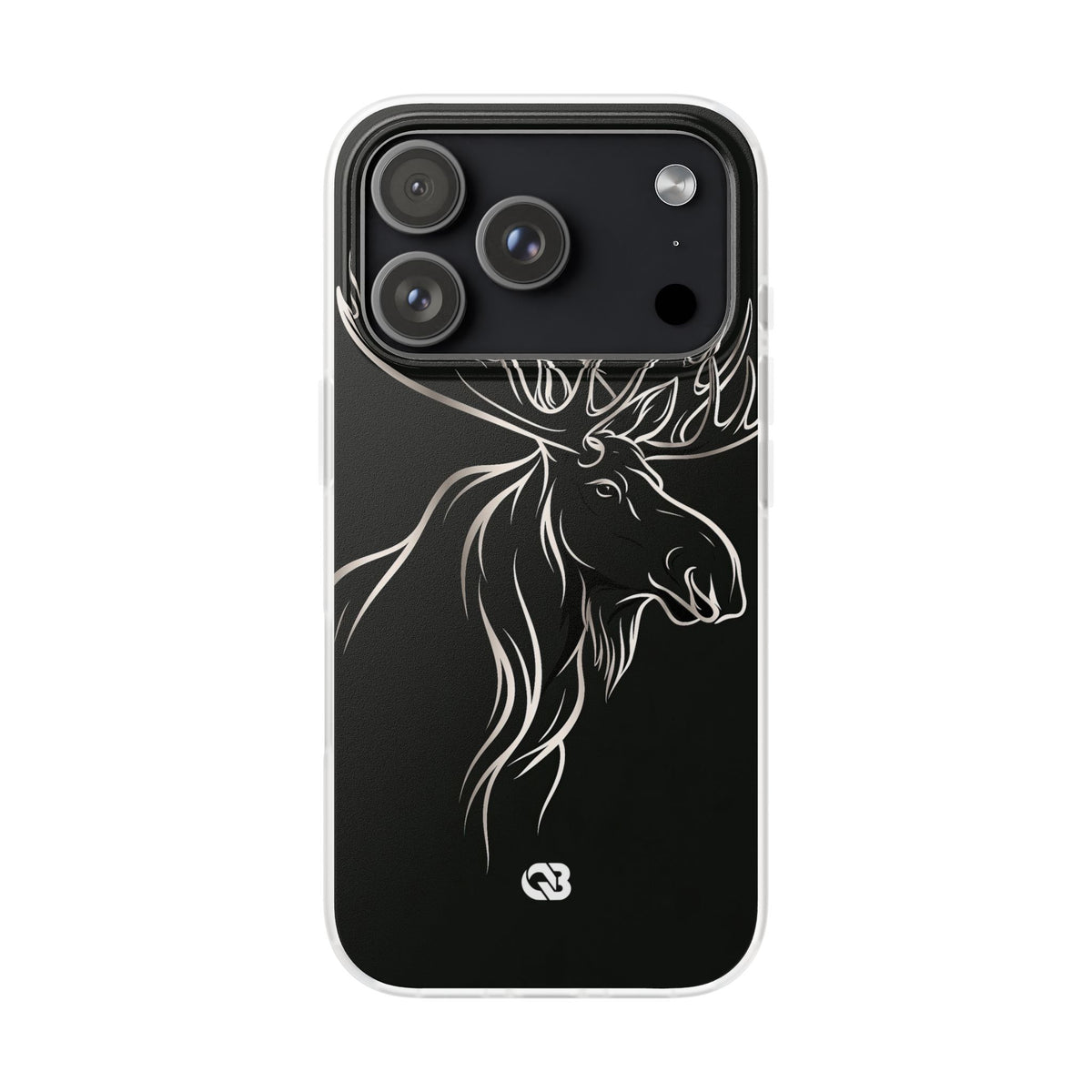 Nordic Moose Contour · Lite Phone Case for iPhone ·  Black