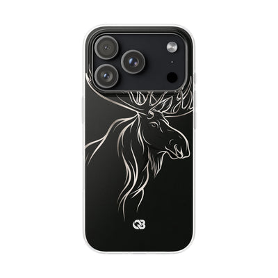 Nordic Moose Contour · Lite Phone Case for iPhone ·  Black