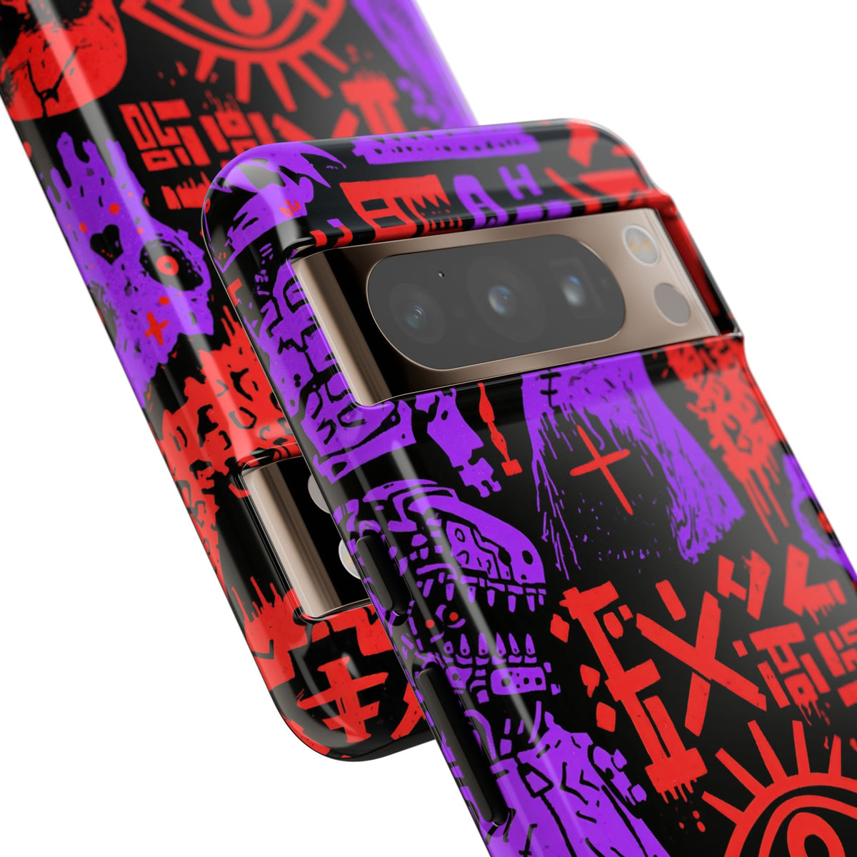Underground Cyber Glyphs · Tough Phone Case for Pixel ·  Black