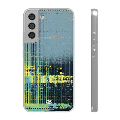 Acid Raster Circuit · Lite Phone Case for Samsung · Teal