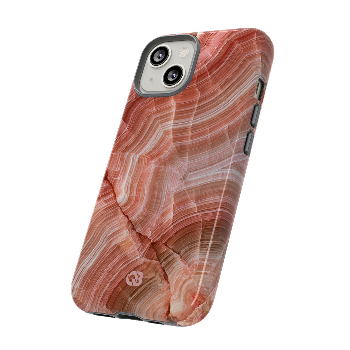 Blushing Rose Strata · Tough Phone Case for iPhone · Pink