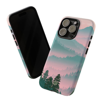 Teal Tough Phone Case for iPhone - Alpine Mist Teal