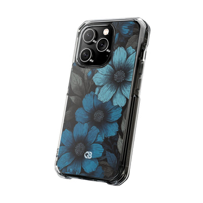 Obsidian Blue Petals · Impact Telefoncover til iPhone · Magsafe