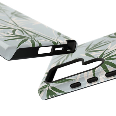 Green Tough Phone Case for Samsung - Kyoto Bamboo Canopy