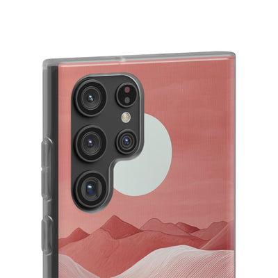 Crimson Dune Horizon · Soft Phone Case for Samsung