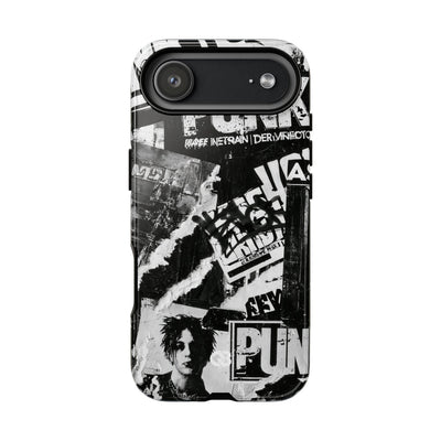 Underground Punk Collage · Tough Phone Case for iPhone · Black