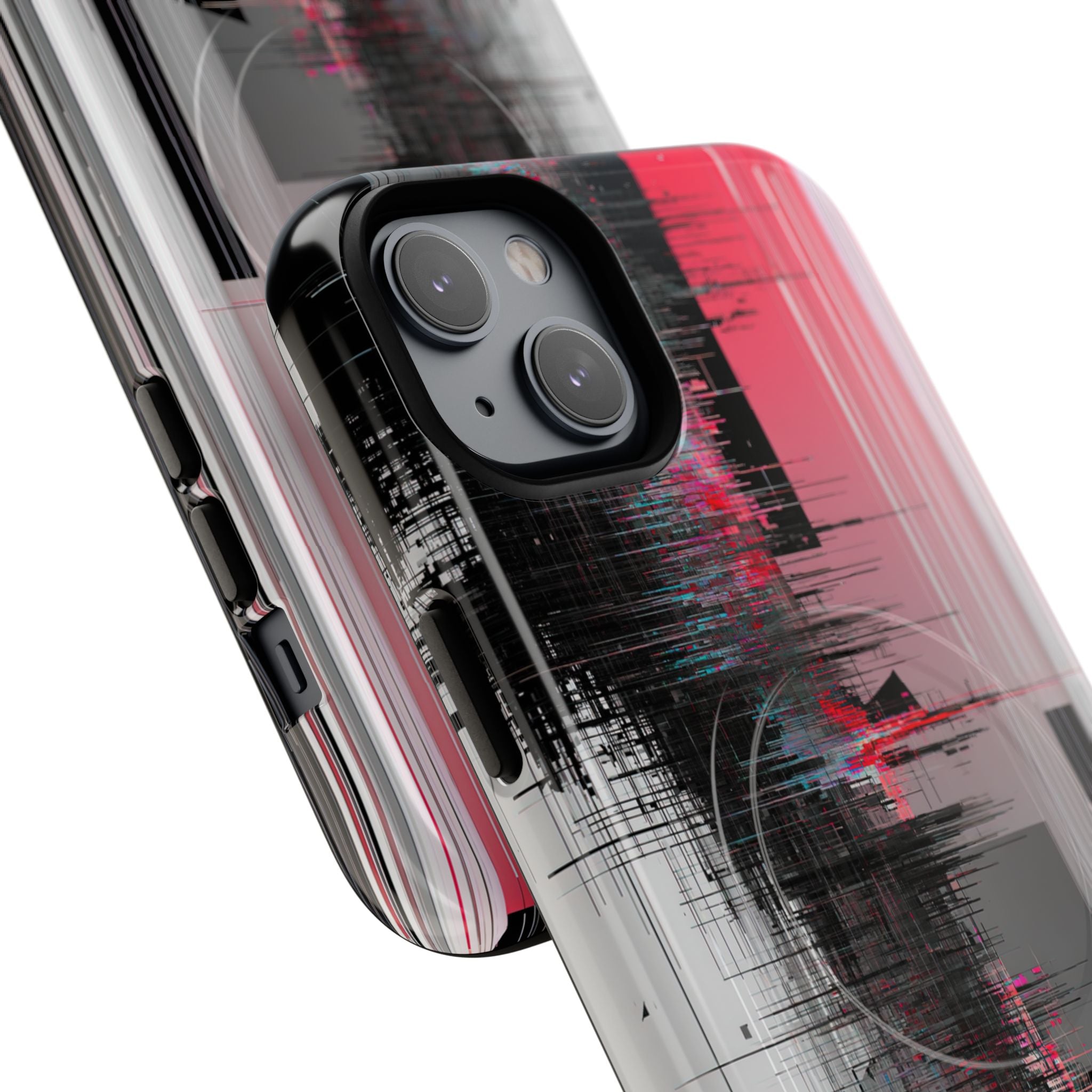 Black Tough 2.0 Magsafe Phone Case for iPhone - Crimson Data Leak