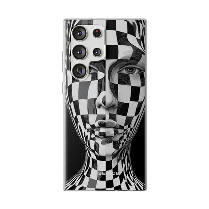 Checkered Face Samsung S23 Ultra Case - Soft