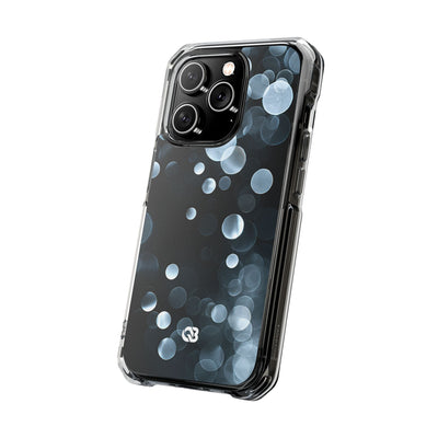 Black Impact MagSafe Phone Case for iPhone - Silver Orbit Glow