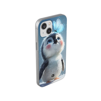 Frosty Penguin Glow · Soft Phone Case for iPhone