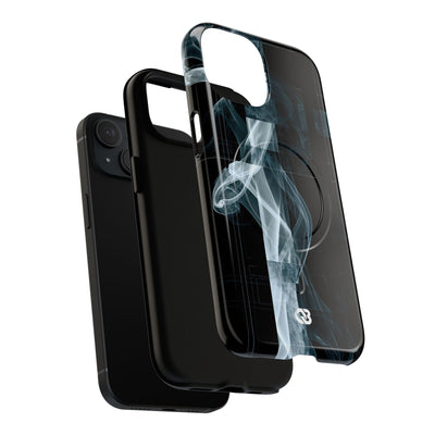 Fractured Smoke · Tough 2.0 Magnetic Phone Case for iPhone · Black