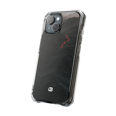 Crimson Ridge Pass · Clear Impact Magnetic Phone Case for iPhone ·  Black