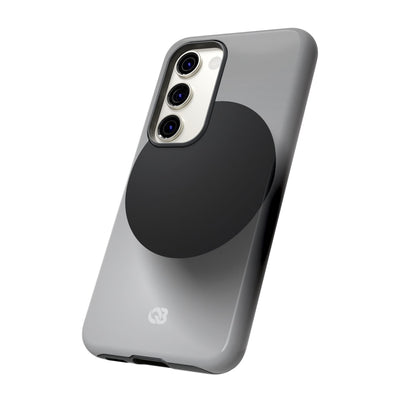 Grey Tough Phone Case for Samsung - Matte Onyx Sphere