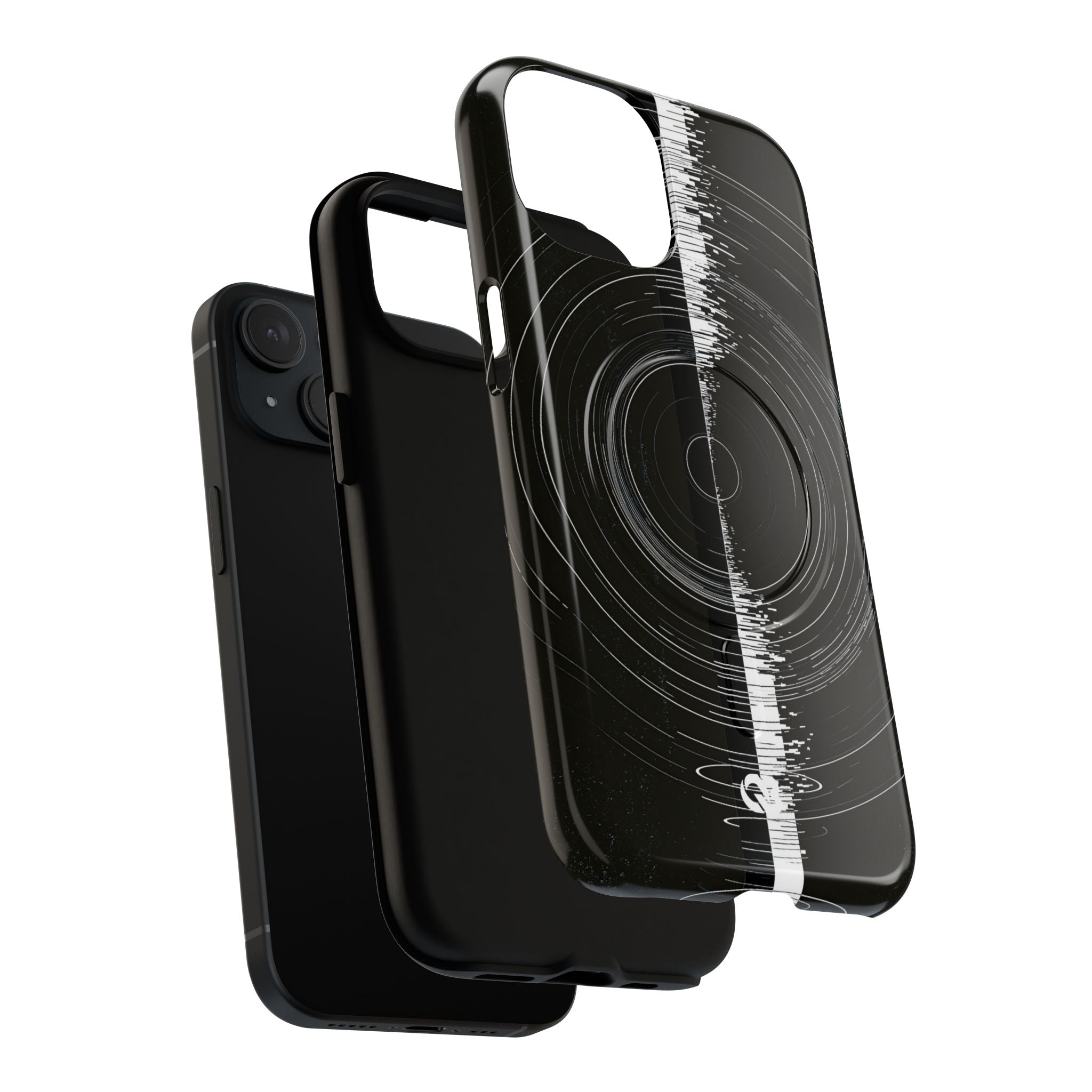 Black Tough 2.0 Magsafe Phone Case for iPhone - Obsidian Orbital Signal
